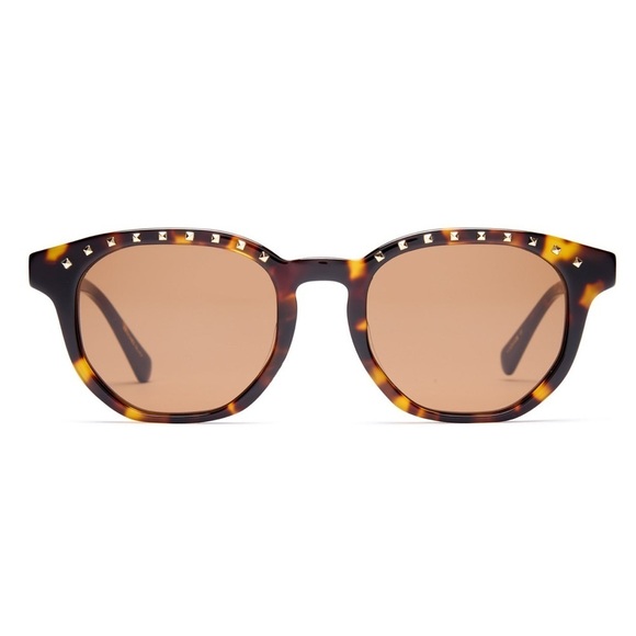 New Coco and Breezy Acacia Tortoise 204 Studded Sunglasses Brown - Picture 1 of 16